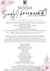 Wedding package two hotel Victoria